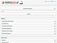 Tablet Screenshot of elektrokram.pl